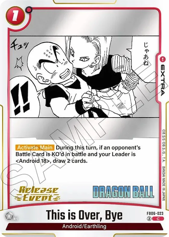This is Over, Bye #fb6-023 – Manga Booster 02 Release Event Cards
