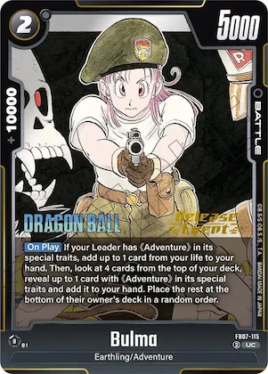 Bulma - FB07-115 #fb7-115 – Manga Booster 02 Release Event Cards