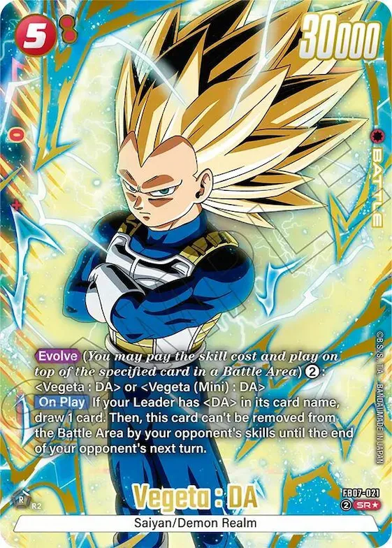 Vegeta : DA - FB07-021 (Alternate Art) #fb7-021 – Wish For Shenron