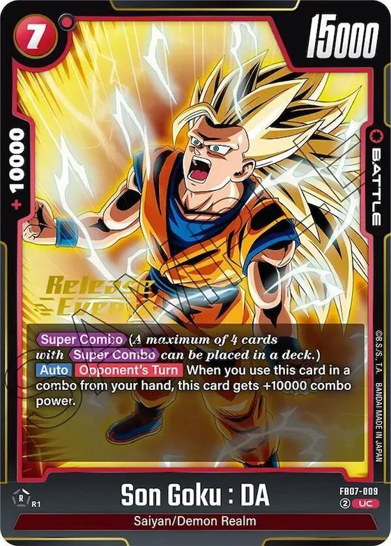 Son Goku : DA - FB07-009 #fb7-009 – Wish For Shenron Release Event Cards