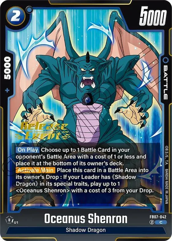 Oceanus Shenron - FB07-042 #fb7-042 – Wish For Shenron Release Event Cards