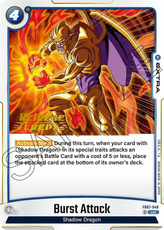 Burst Attack #fb7-046 – Wish For Shenron Release Event Cards