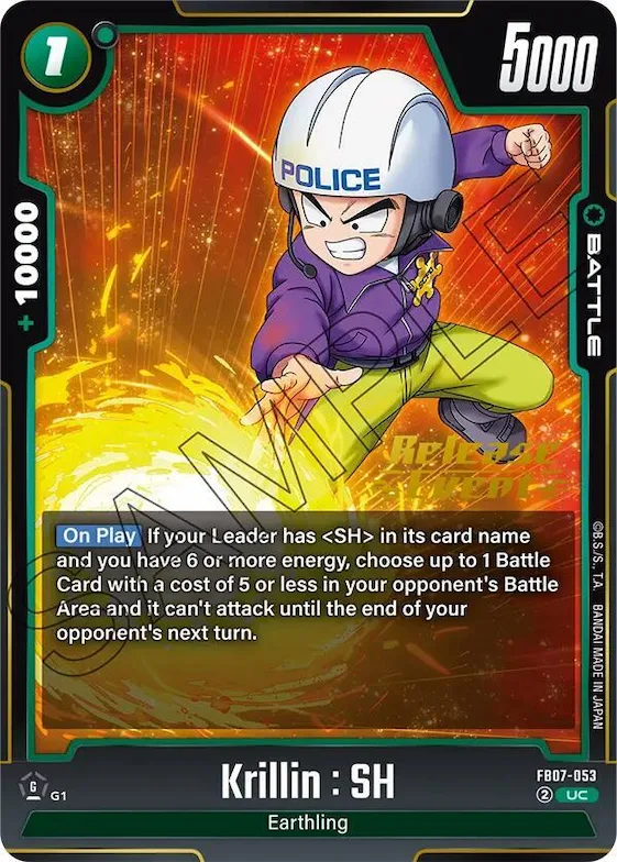 Krillin : SH #fb7-053 – Wish For Shenron Release Event Cards