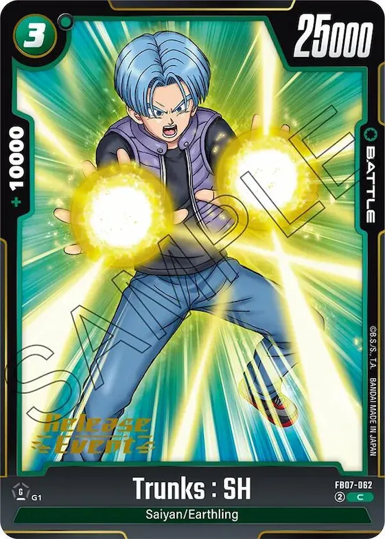 Trunks : SH #fb7-062 – Wish For Shenron Release Event Cards