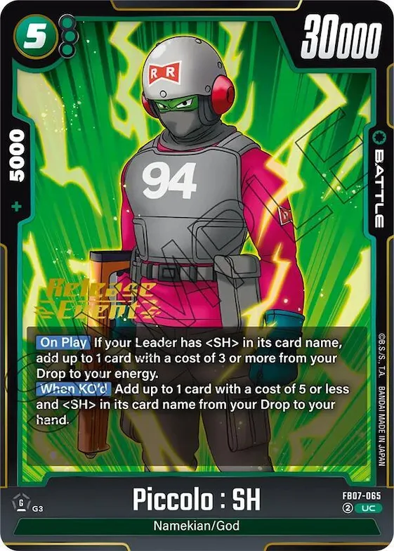 Piccolo : SH - FB07-065 #fb7-065 – Wish For Shenron Release Event Cards