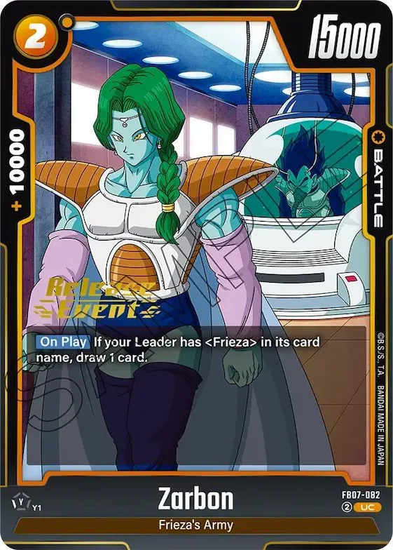 Zarbon #fb7-082 – Wish For Shenron Release Event Cards