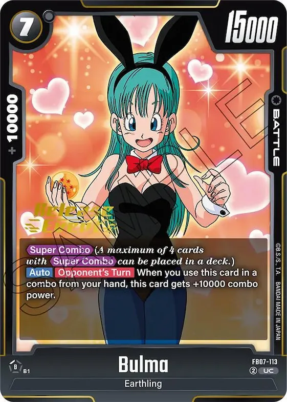 Bulma - FB07-113 #fb7-113 – Wish For Shenron Release Event Cards