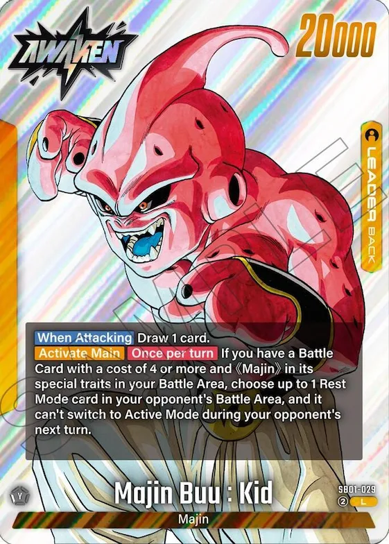 Majin Buu : Evil // Majin Buu : Kid - SB01-029 #sb1-029 – Manga Booster 01