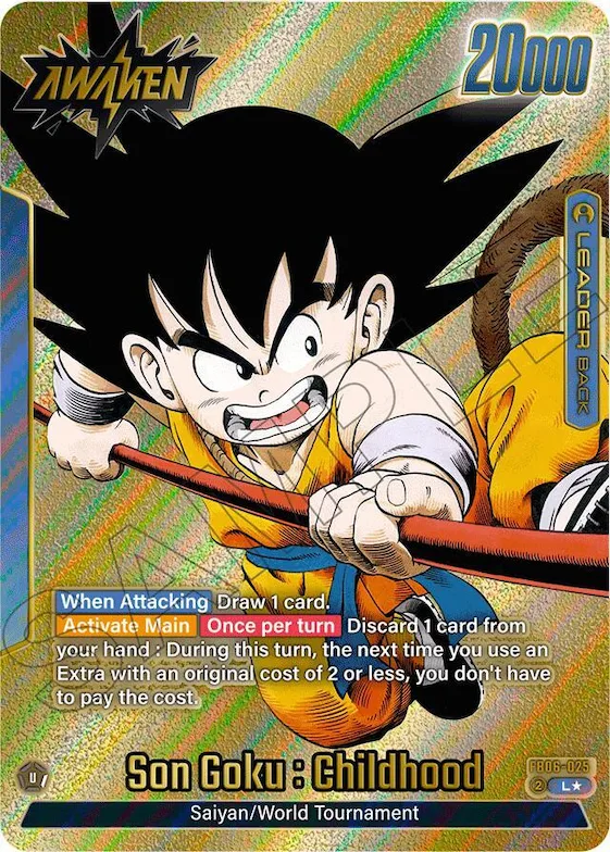 Son Goku : Childhood - FB06-025 (Gold) #fb6-025 – Manga Booster 01