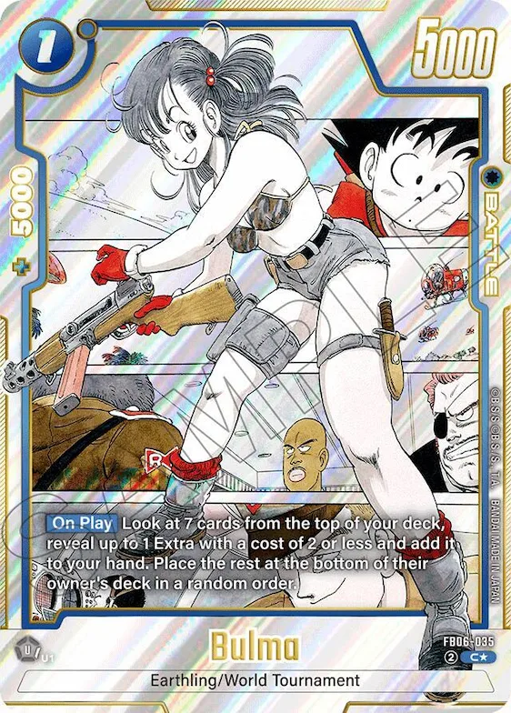Bulma - FB06-035 (Alternate Art) #fb6-035 – Manga Booster 01