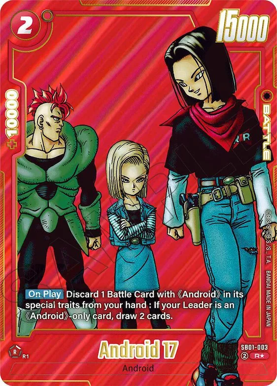 Android 17 - SB01-003 (Alternate Art) #sb1-003 – Manga Booster 01