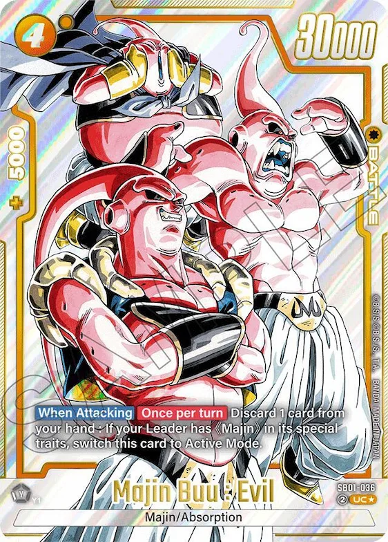 Majin Buu : Evil - SB01-036 (Alternate Art) #sb1-036 – Manga Booster 01