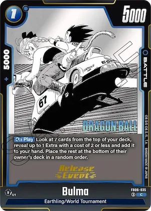 Bulma - FB06-035 #fb6-035 – Manga Booster 01 Release Event Cards