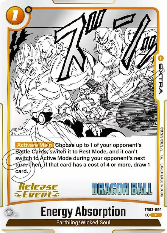 Energy Absorption #fb3-099 – Manga Booster 01 Release Event Cards