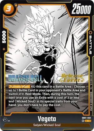 Vegeta - SB01-032 #sb1-032 – Manga Booster 01 Release Event Cards