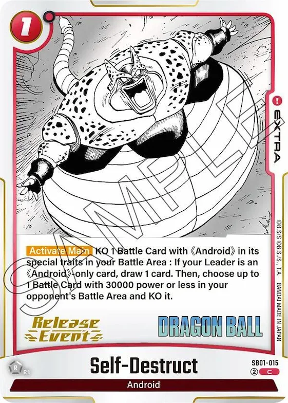 Self-Destruct #sb1-015 – Manga Booster 01 Release Event Cards