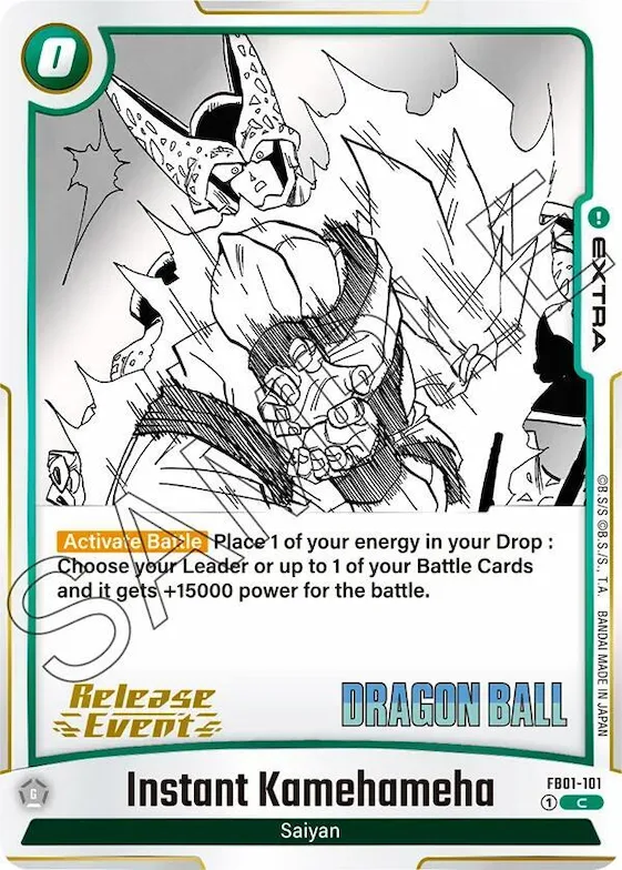 Instant Kamehameha #fb1-101 – Manga Booster 01 Release Event Cards