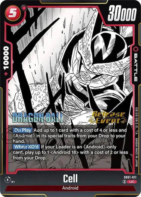 Cell - SB01-011 #sb1-011 – Manga Booster 01 Release Event Cards