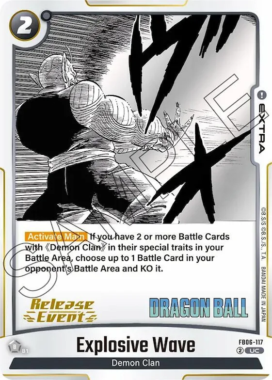 Explosive Wave #fb6-117 – Manga Booster 01 Release Event Cards