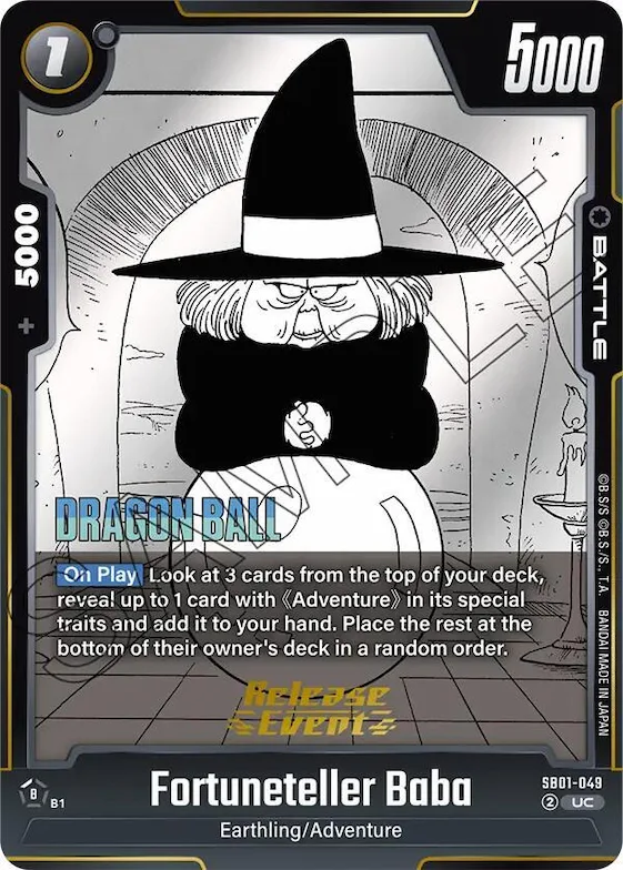Fortuneteller Baba #sb1-049 – Manga Booster 01 Release Event Cards