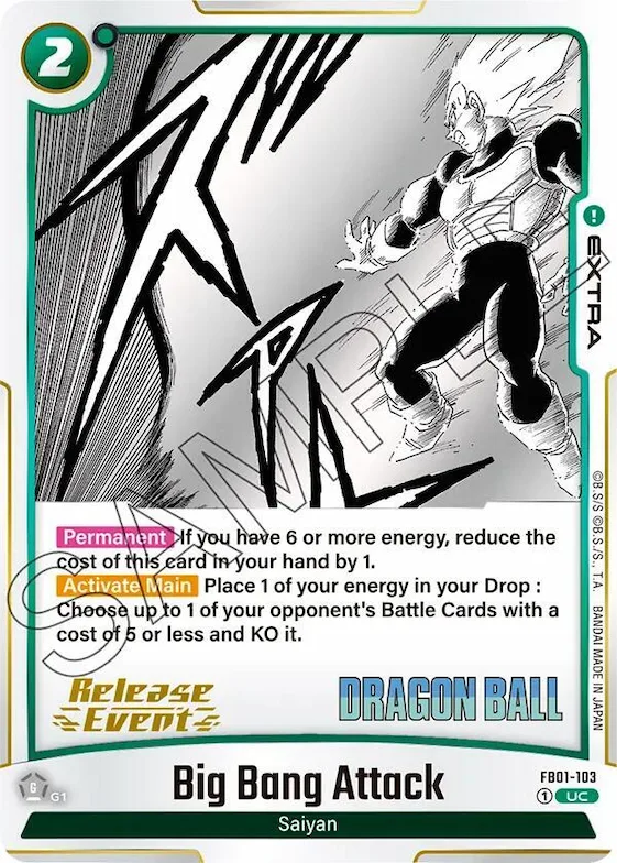 Big Bang Attack #fb1-103 – Manga Booster 01 Release Event Cards
