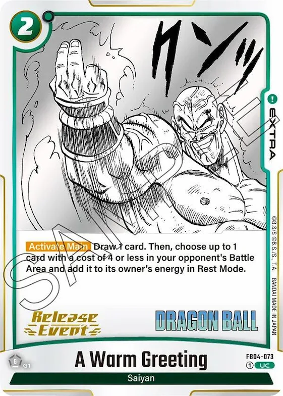 A Warm Greeting #fb4-073 – Manga Booster 01 Release Event Cards