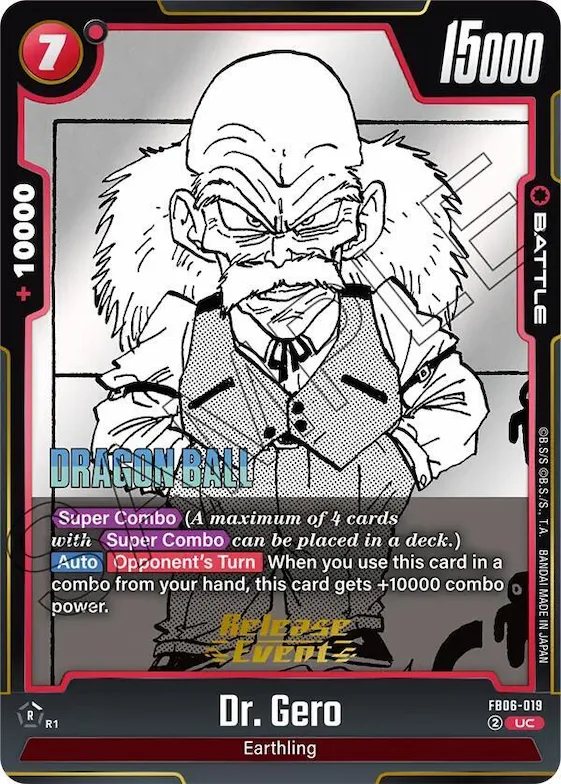 Dr. Gero #fb6-019 – Manga Booster 01 Release Event Cards