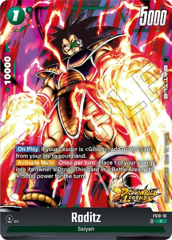 Raditz #fs10-16 – Starter Deck 10: Giblet