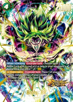 Broly : BR (Bonus Pack Alternate Art) #fs10-14 – Starter Deck 10: Giblet