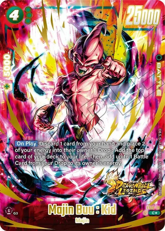 Majin Buu : Kid (Bonus Pack Alternate Art) #fs10-15 – Starter Deck 10: Giblet