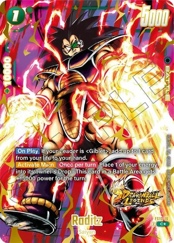 Raditz (Bonus Pack Alternate Art) #fs10-16 – Starter Deck 10: Giblet