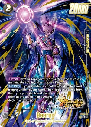 Beerus (Bonus Pack Alternate Art) #fs9-13 – Starter Deck 9: Shallot