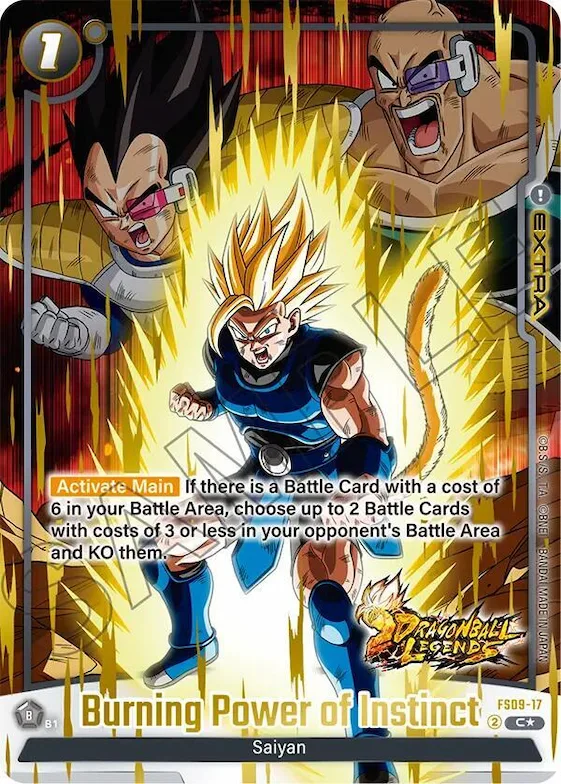 Burning Power of Instinct (Bonus Pack Alternate Art) #fs9-17 – Starter Deck 9: Shallot