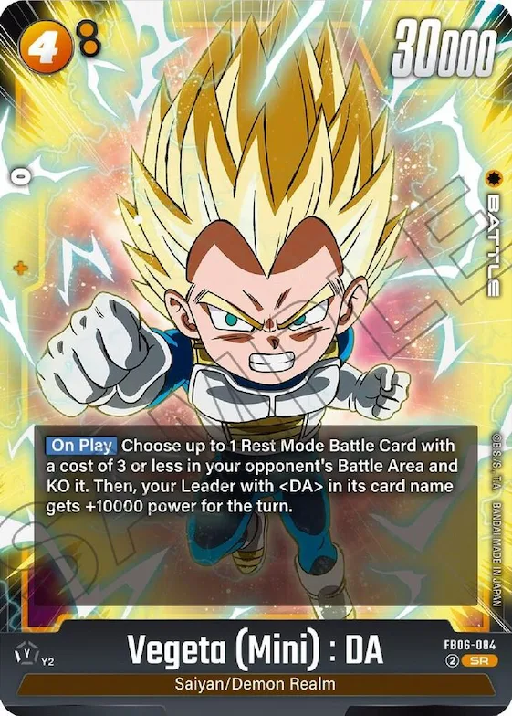 Vegeta (Mini) : DA - FB06-084 #fb6-084 – Rivals Clash