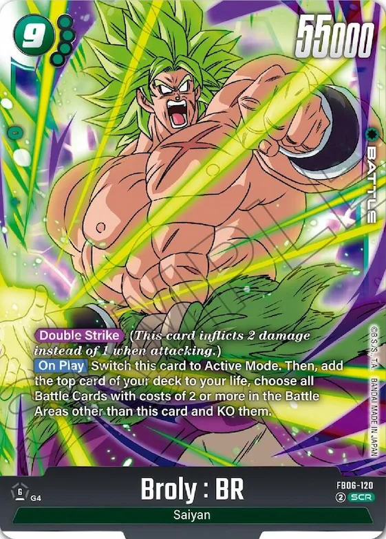 Broly : BR - FB06-120 #fb6-120 – Rivals Clash