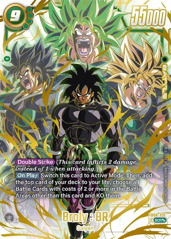 Broly : BR - FB06-120 (Super Alternate Art) #fb6-120 – Rivals Clash