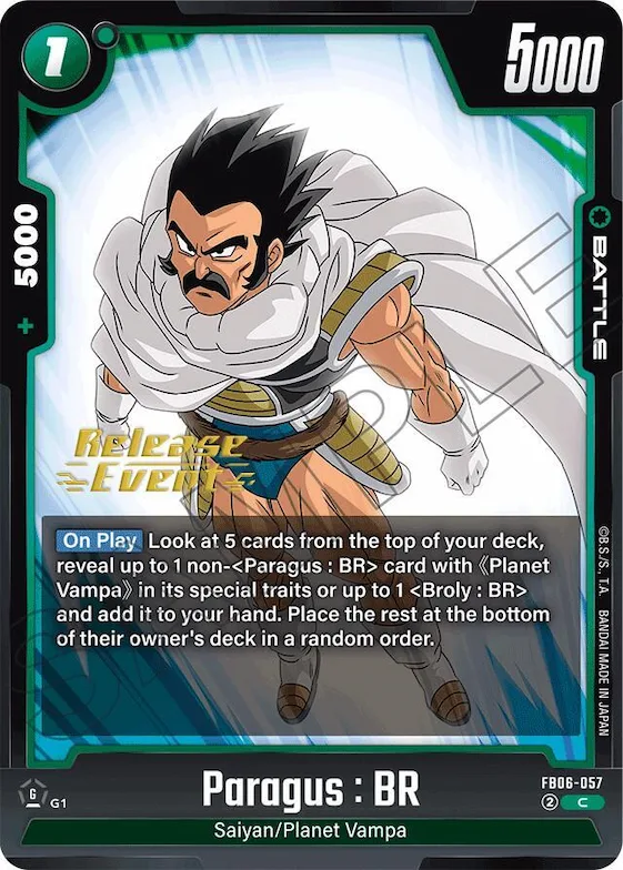 Paragus : BR - FB06-057 #fb6-057 – Rivals Clash Release Event Cards