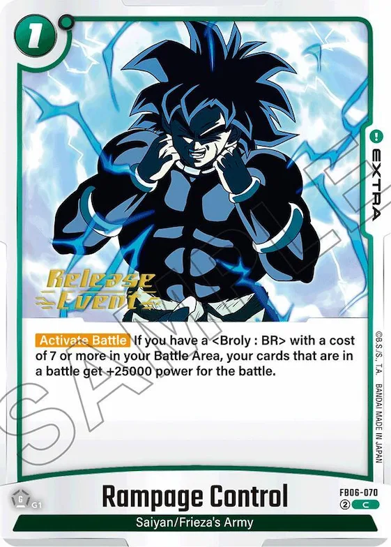 Rampage Control #fb6-070 – Rivals Clash Release Event Cards