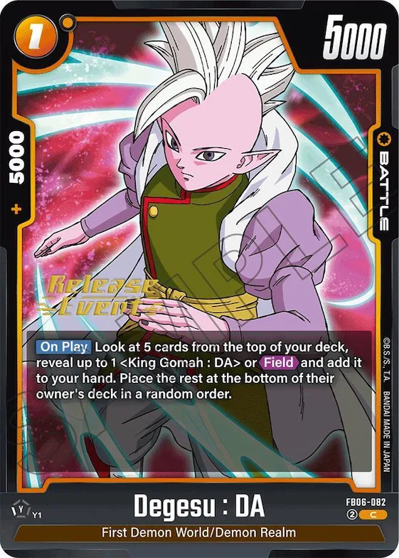 Degesu : DA #fb6-082 – Rivals Clash Release Event Cards