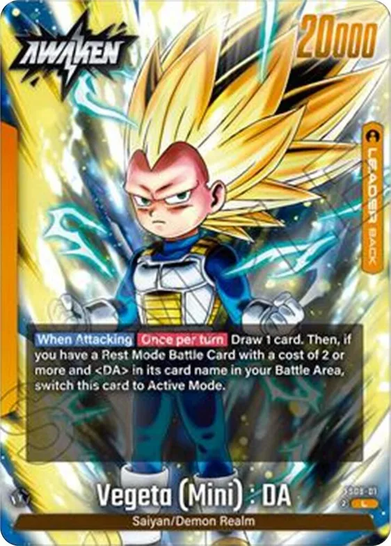Vegeta (Mini) : DA - FS08-01 #fs8-01 – Starter Deck 8: Vegeta (Mini) Super Saiyan 3