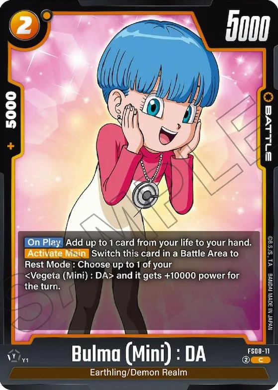 Bulma (Mini) : DA #fs8-11 – Starter Deck 8: Vegeta (Mini) Super Saiyan 3