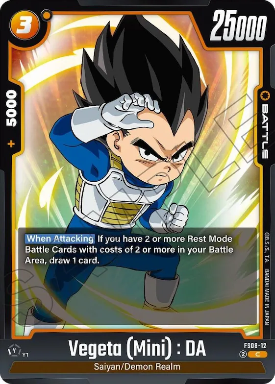 Vegeta (Mini) : DA - FS08-12 #fs8-12 – Starter Deck 8: Vegeta (Mini) Super Saiyan 3