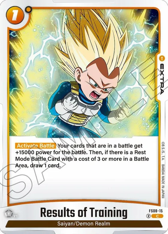 Results of Training #fs8-15 – Starter Deck 8: Vegeta (Mini) Super Saiyan 3