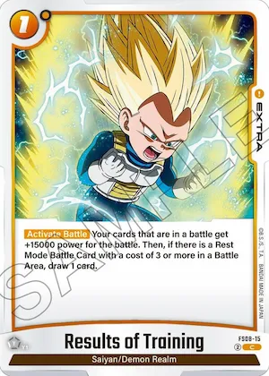 Results of Training #fs8-15 – Starter Deck 8: Vegeta (Mini) Super Saiyan 3
