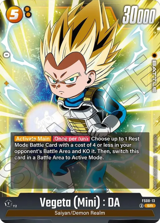 Vegeta (Mini) : DA - FS08-13 #fs8-13 – Starter Deck 8: Vegeta (Mini) Super Saiyan 3
