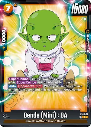 Dende (Mini) : DA (Bonus Pack Alternate Art) #fs8-07 – Starter Deck 8: Vegeta (Mini) Super Saiyan 3