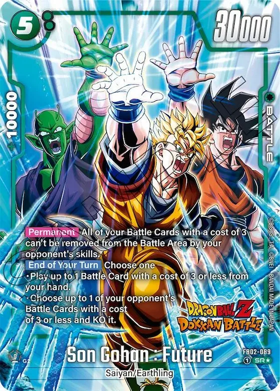 Son Gohan : Future (Dragon Ball Z Dokkan Battle Alternate Art) #fb2-089 – Blazing Aura Alternate Art Reprints
