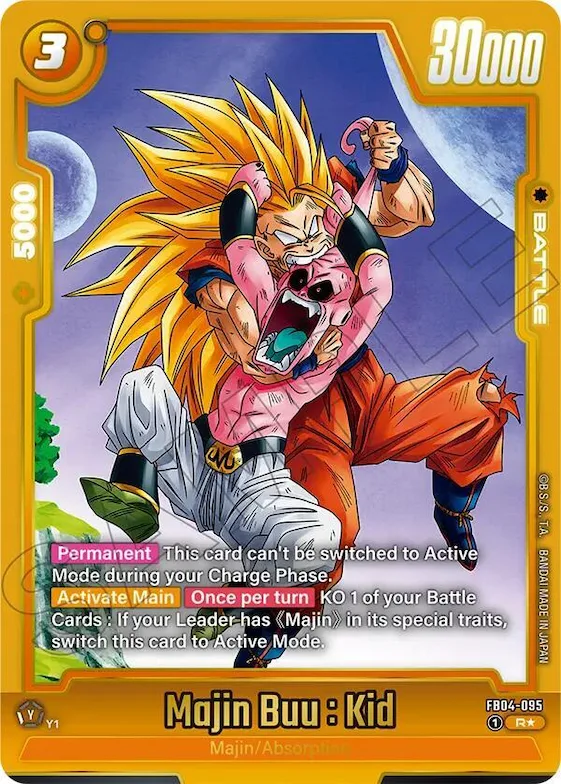Majin Buu : Kid - FB04-095 (Alternate Art) #fb4-095 – Ultra Limit Alternate Art Reprints