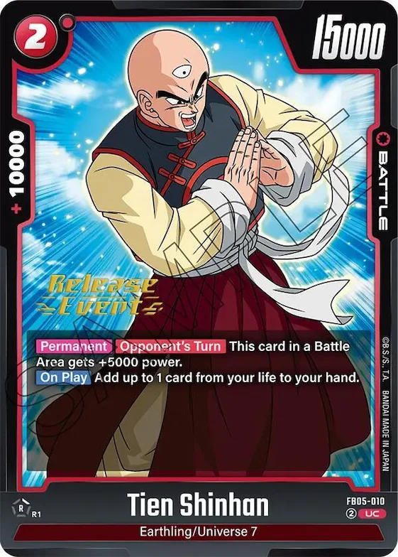 Tien Shinhan - FB05-010 #fb5-010 – New Adventure Release Event Cards
