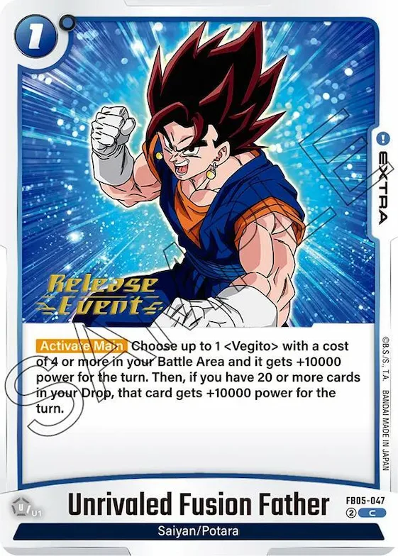 Unrivaled Fusion Father #fb5-047 – New Adventure Release Event Cards